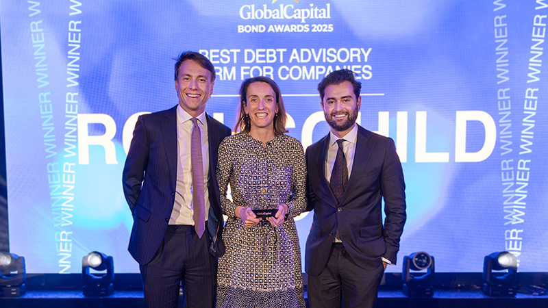 Rothschild & Co wins Best Debt Advisory Firm for Companies