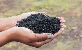 hands carrying charcoal