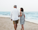 Older couple on a beach