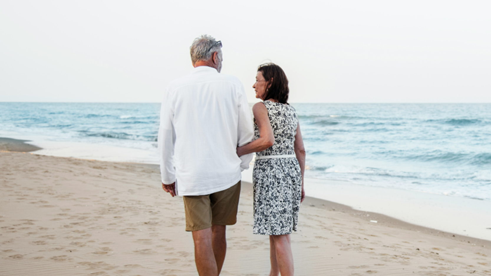 Older couple on a beach