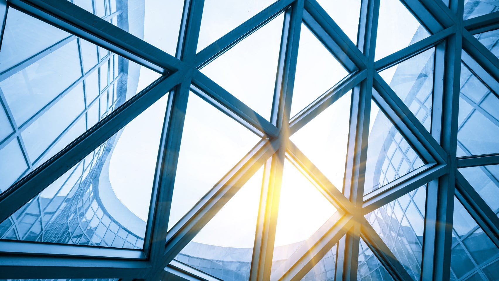 esh metal frame skylight in exhibition hall