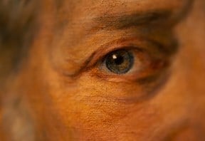 Rothschild family painting, close up of the face