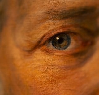 Rothschild family painting, close up of the face