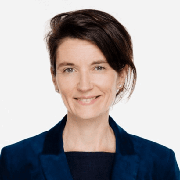 woman in dark blazer