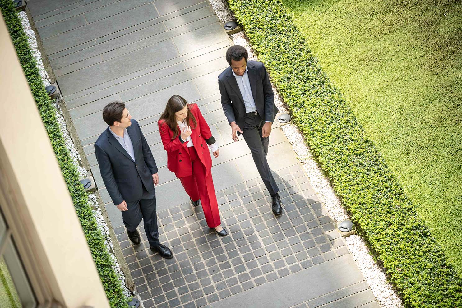 People walking outside Rothschild & Co office
