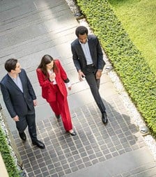 People walking outside Rothschild & Co office