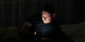 Man looking at his phone 