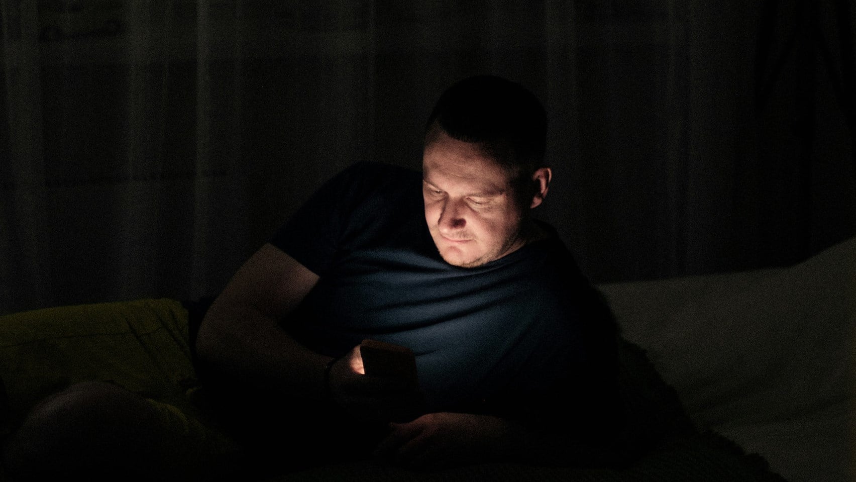 Man looking at his phone 