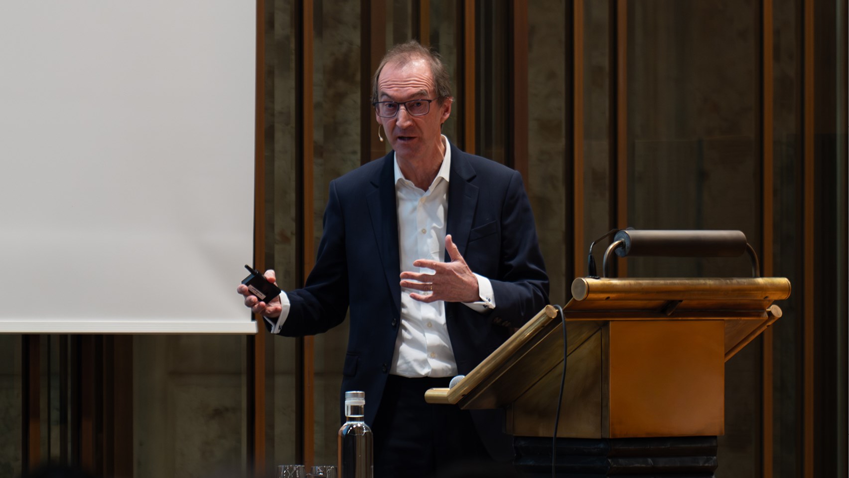 man doing a speech