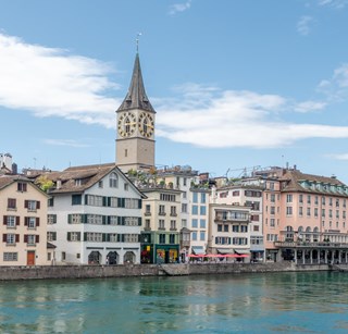 Zurich river view