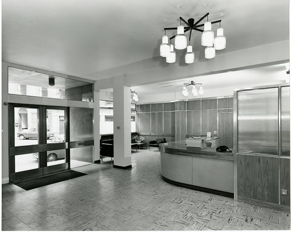 Images of the Manchester office at 3 York  Street, taken just before the opening of the  office in February 1964