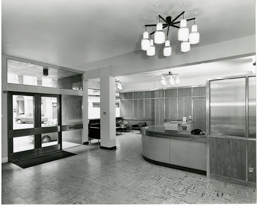 Images of the Manchester office at 3 York  Street, taken just before the opening of the  office in February 1964