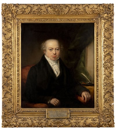 Portrait of Nathan Mayer Rothschild  (1777–1836) by Moritz Oppenheim