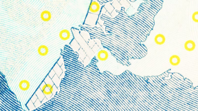 Close up image of a 20 euro note