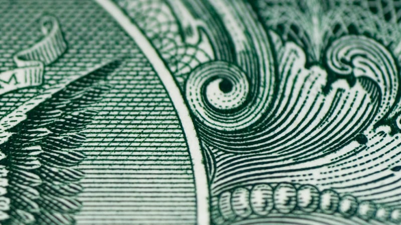 Close up image of a one dollar note. Source, Getty,