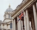 St Pauls Cathedral with the Union Jack flag