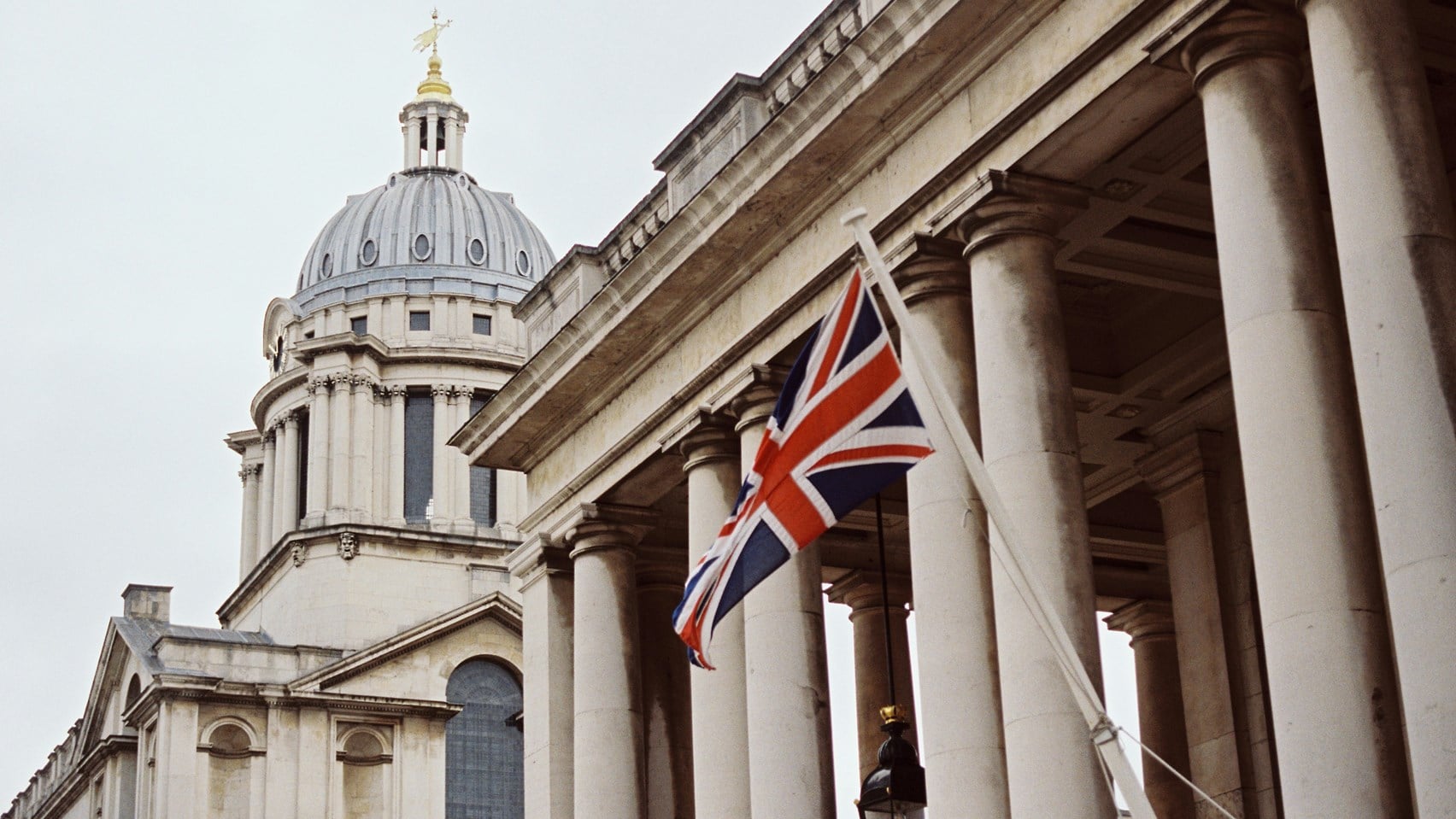 St Pauls Cathedral with the Union Jack flag