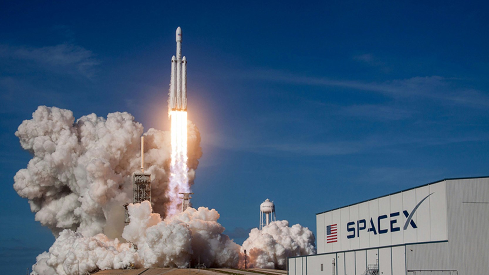 Space X Rocket taking off