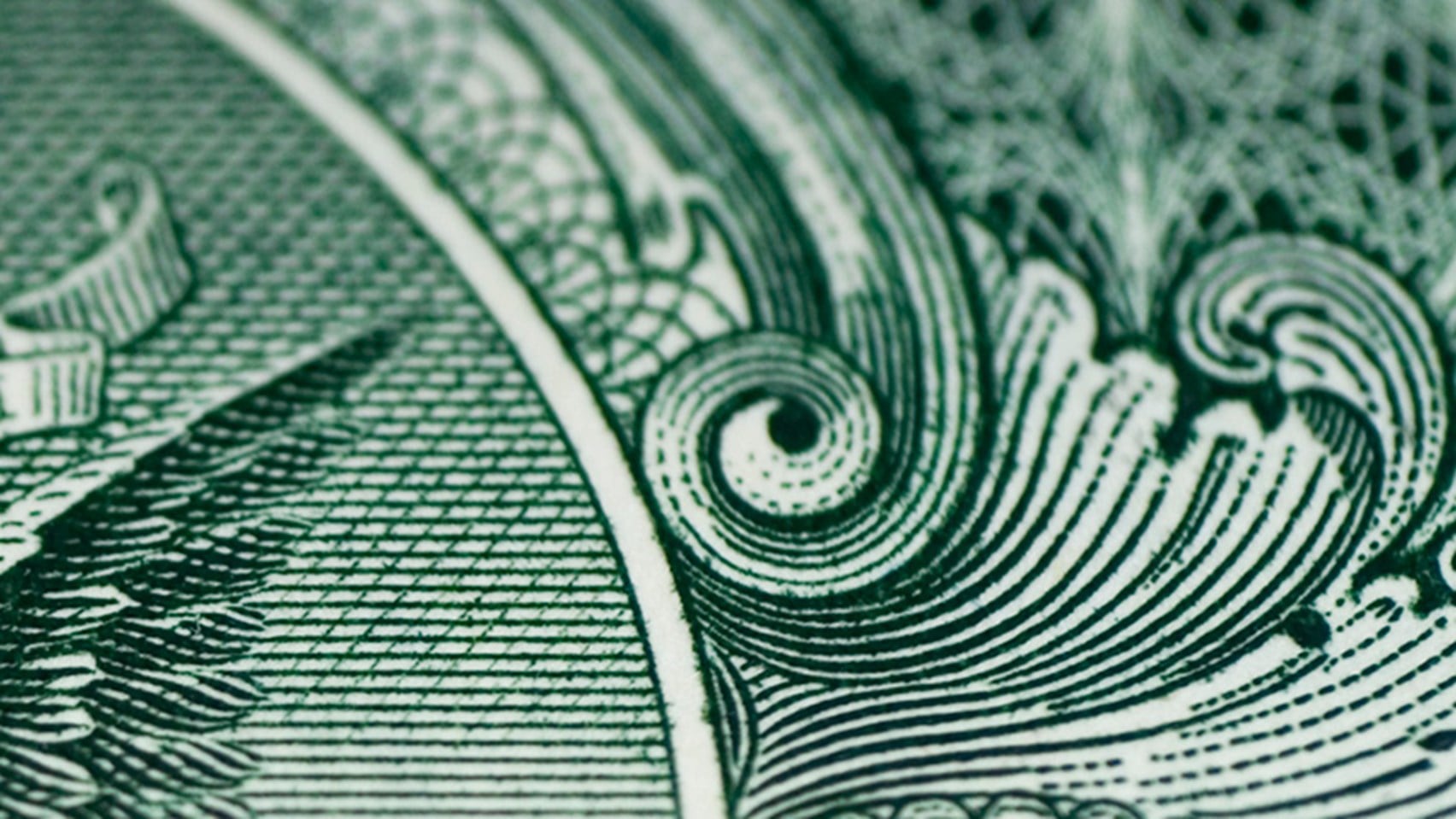 Zoomed in picture of a dollar note