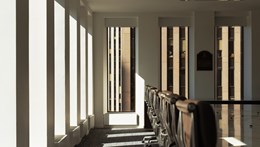 Zoomed in image of some chairs in a Rothschild office meeting room