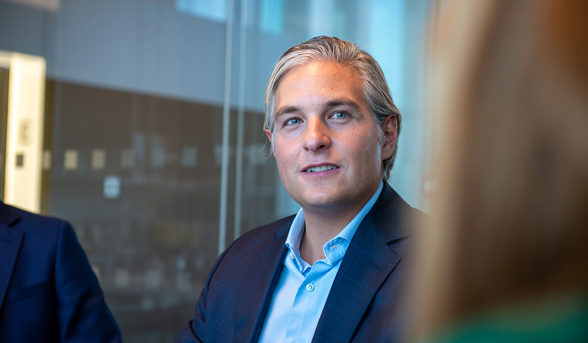Image of a man in a meeting room