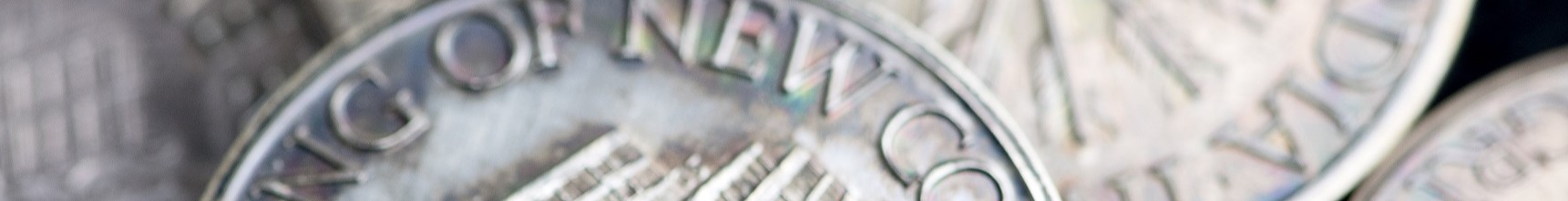zoomed in image of old coins