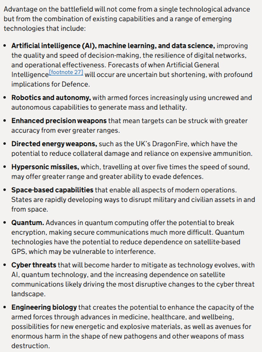 Technologies that are redefining warfare
