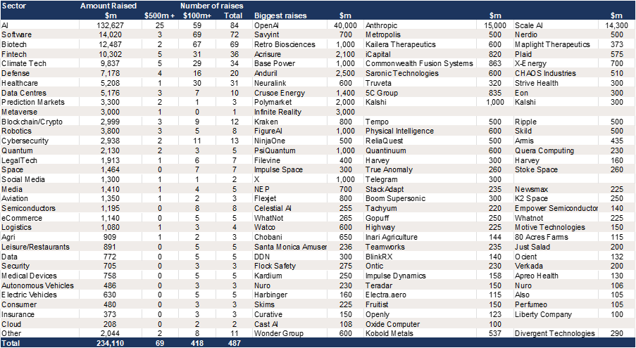 US Growth Equity in 2025 – Software the second largest sector by value of raises