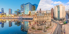 Manchester and Leeds