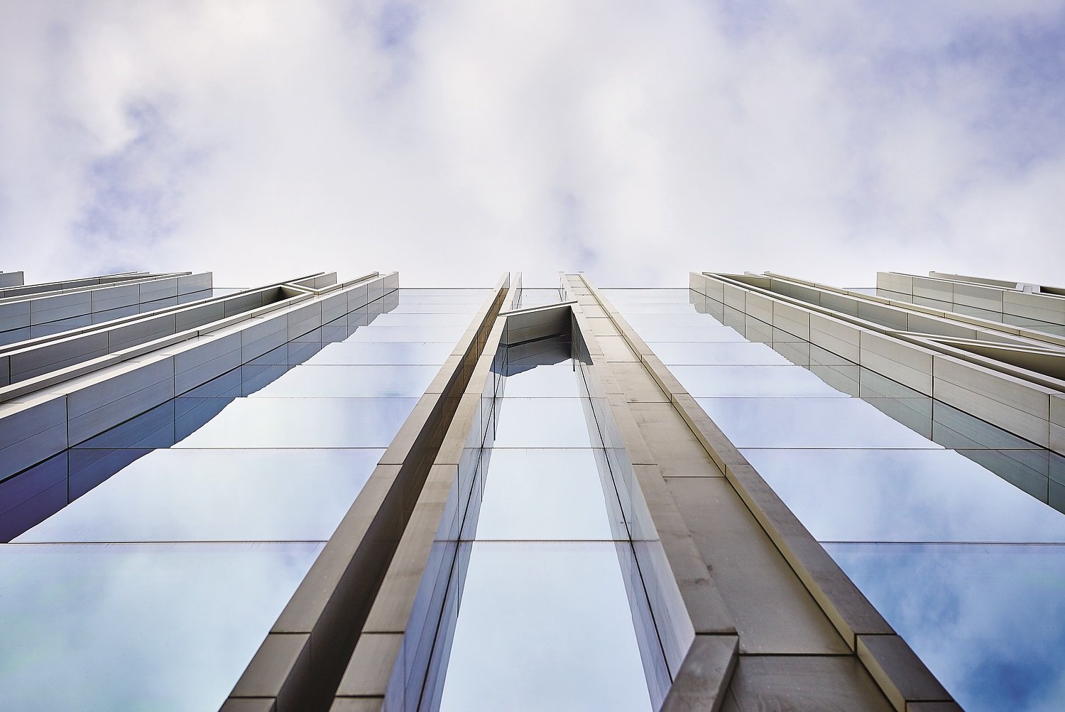 Close-up of Rothschild and Co skyscraper from below