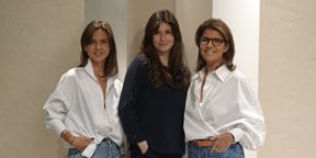 Three women standing